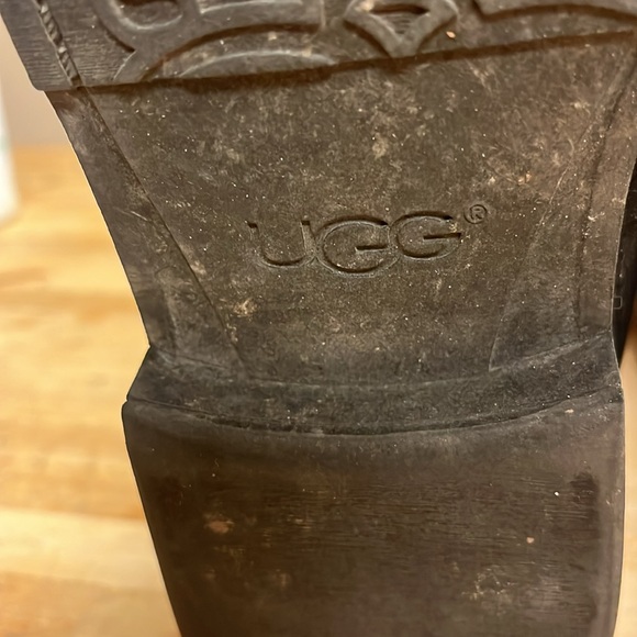 UGG Tall Wool Riding Rain Boots Size 8 Womens - Picture 8 of 9